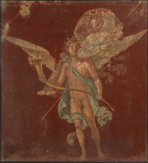 Figura con cornucopia  Affresco, 73,2 x 67,5 x 5,7 cm  Napoli, Museo Archeologico Nazionale